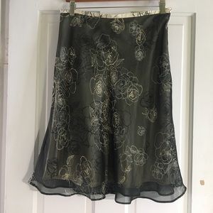 Apartment 9 size 6 floral A-line skirt
